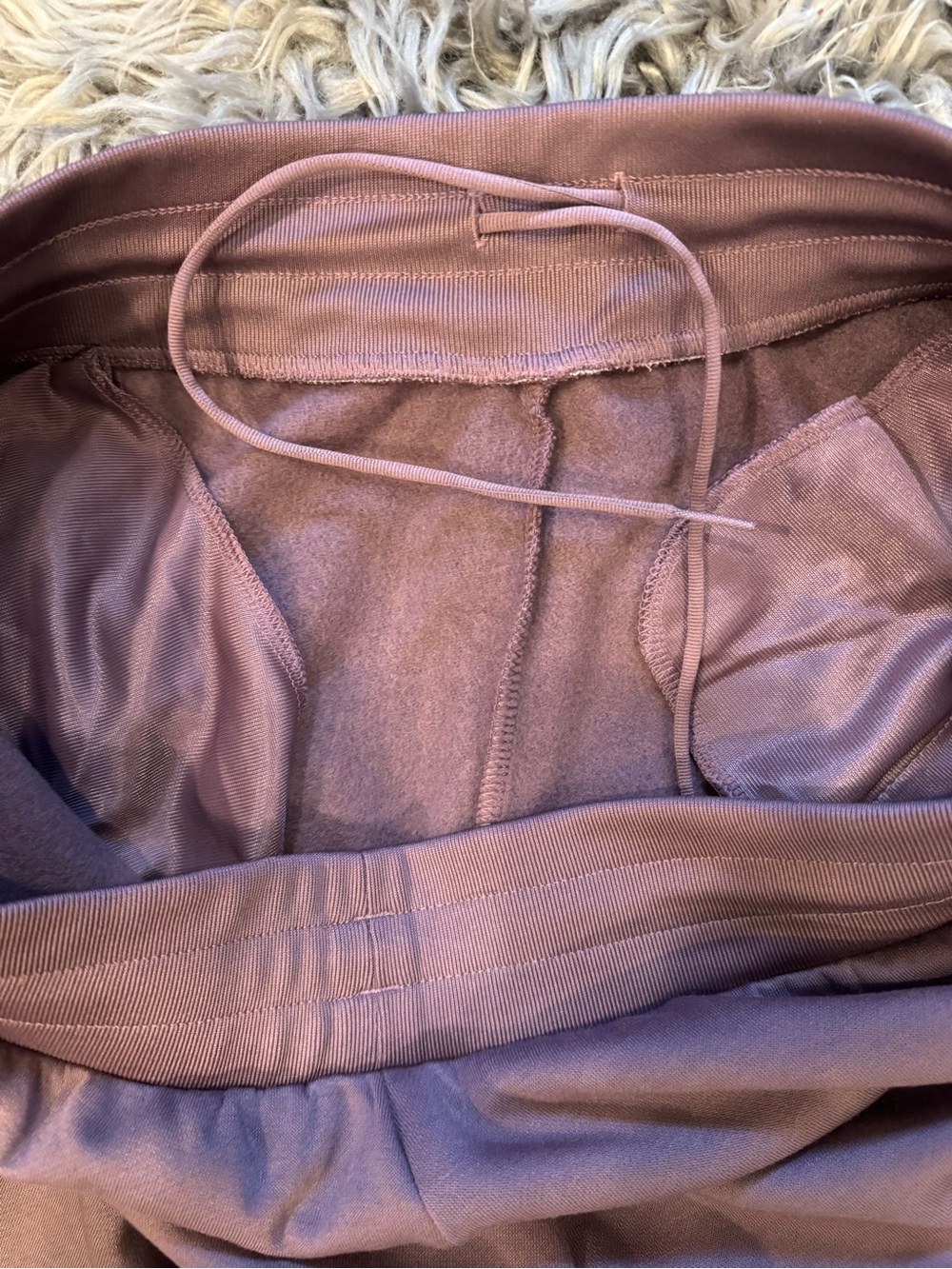 NWOT adidas Mauve Fleece Tapered Track Pants - Picture 10 of 11